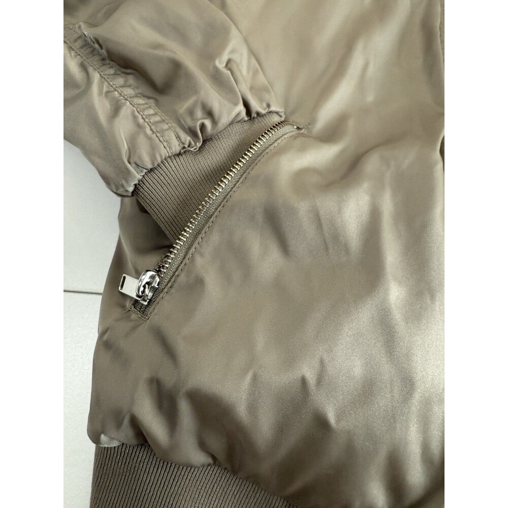 The Group by BABATON Modern Taupe Zip Pocket GILMAN Bomber Jacket Womens sz S - Picture 3 of 16